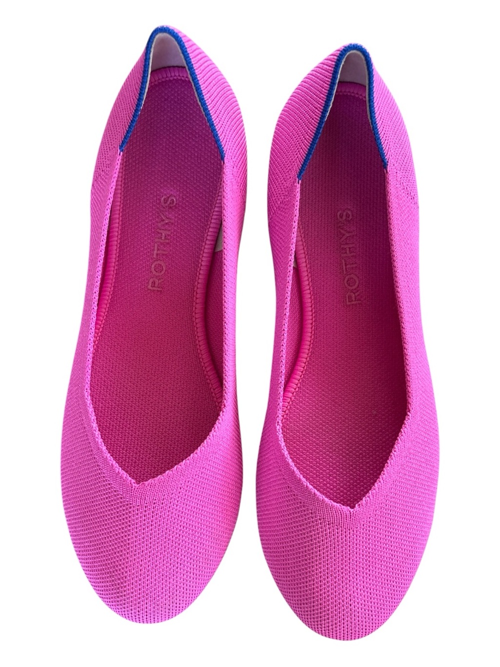 Rothy's women's The Flat Pink Knit Flats size 9